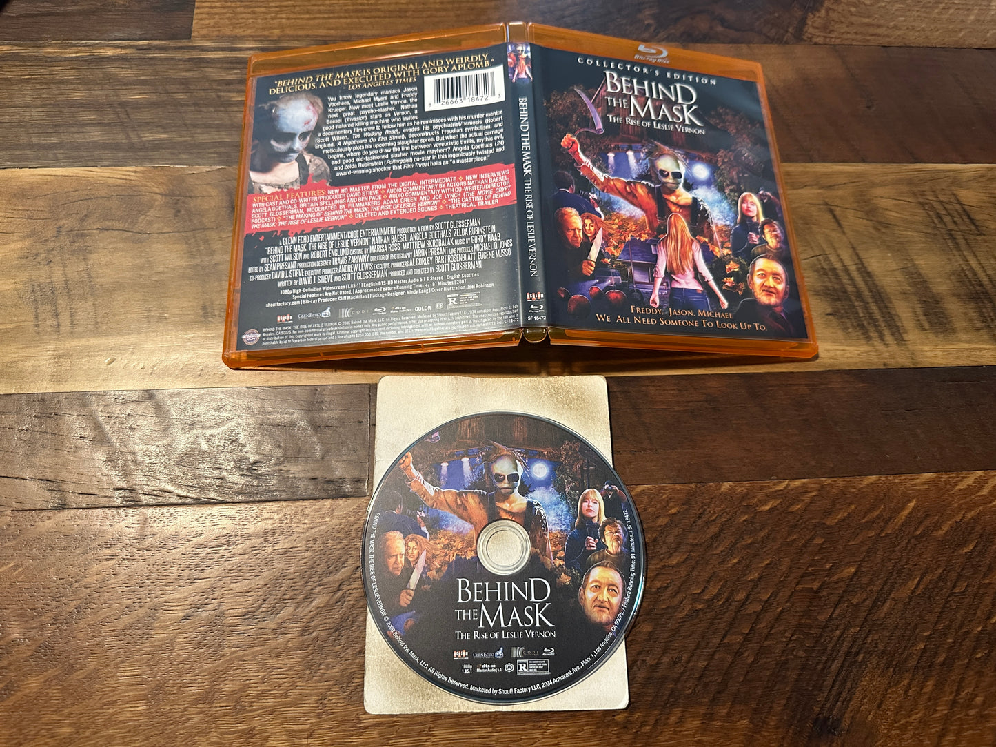 Behind the Mask The Rise Of Leslie Vernon (Blu ray, Scream Factory, Collector’s Ed)