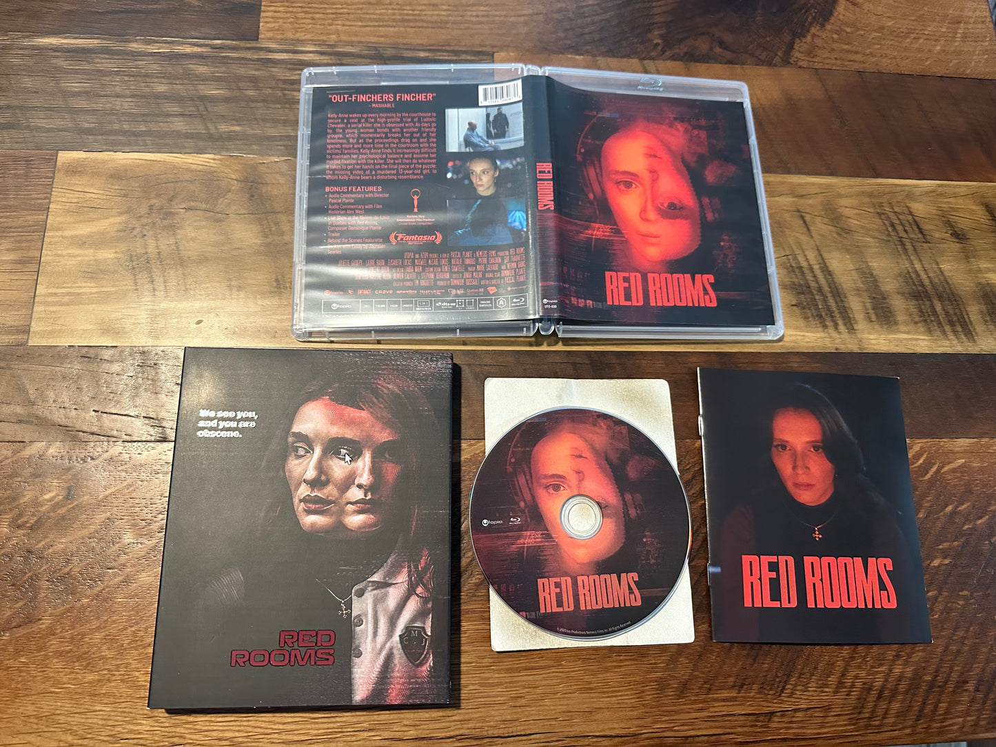 Red Rooms Blu ray-Vinegar Syndrome Partner Label-Rare OOP Slipcover-