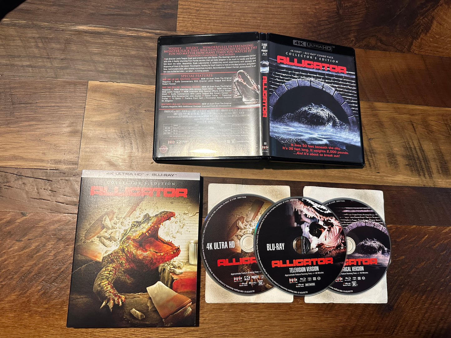 Alligator 4K Ultra HD/Blu ray-Scream Factory-Slipcover-3 Disc-