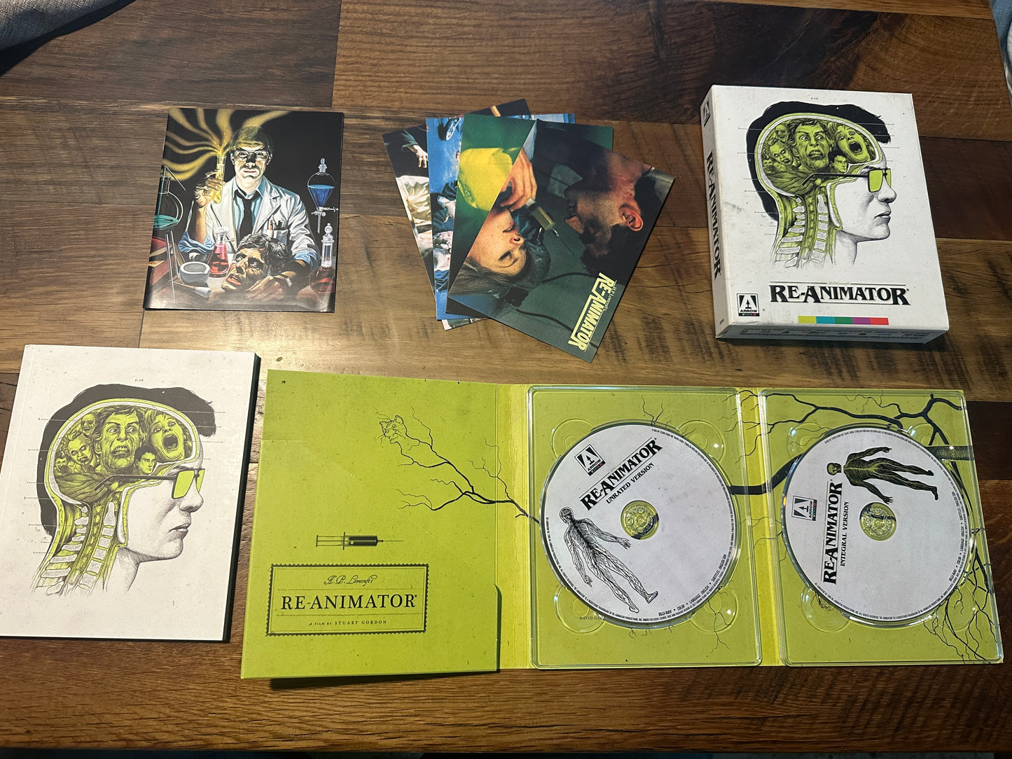 Re-Animator Blu ray-Arrow Video-Limited Edition-Hard Slipcase-Booklet-