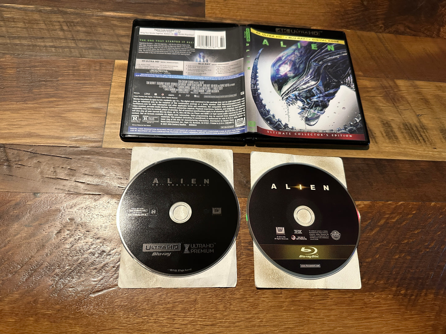 Alien (4K Ultra HD/Blu ray, 20th Century Fox, 2 Disc, Sci Fi Classic, No Digital)