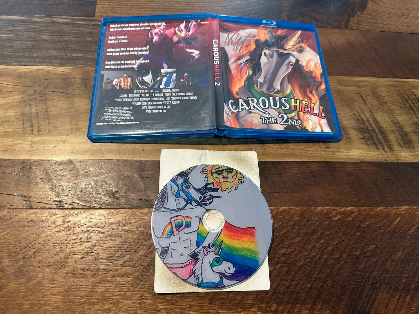 Caroushell The 2nd Blu ray-Signed X2-Silver Spotlight Films-Obscure Horror