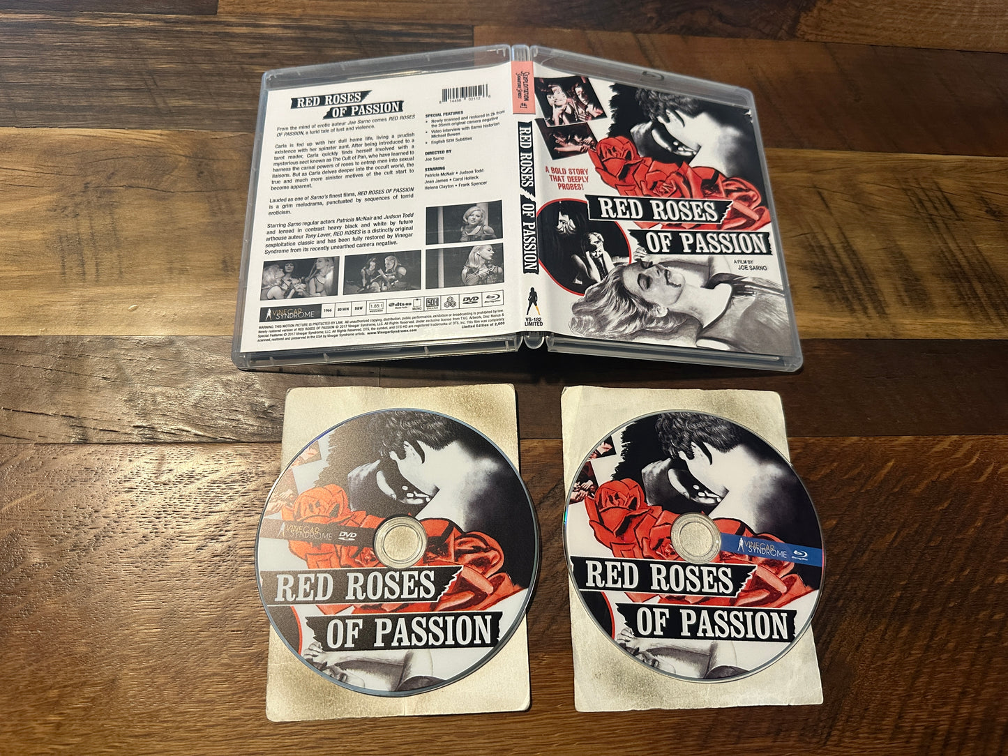 Red Roses Of Passion (Blu ray, Vinegar Syndrome, 60’s Classic, OOP)