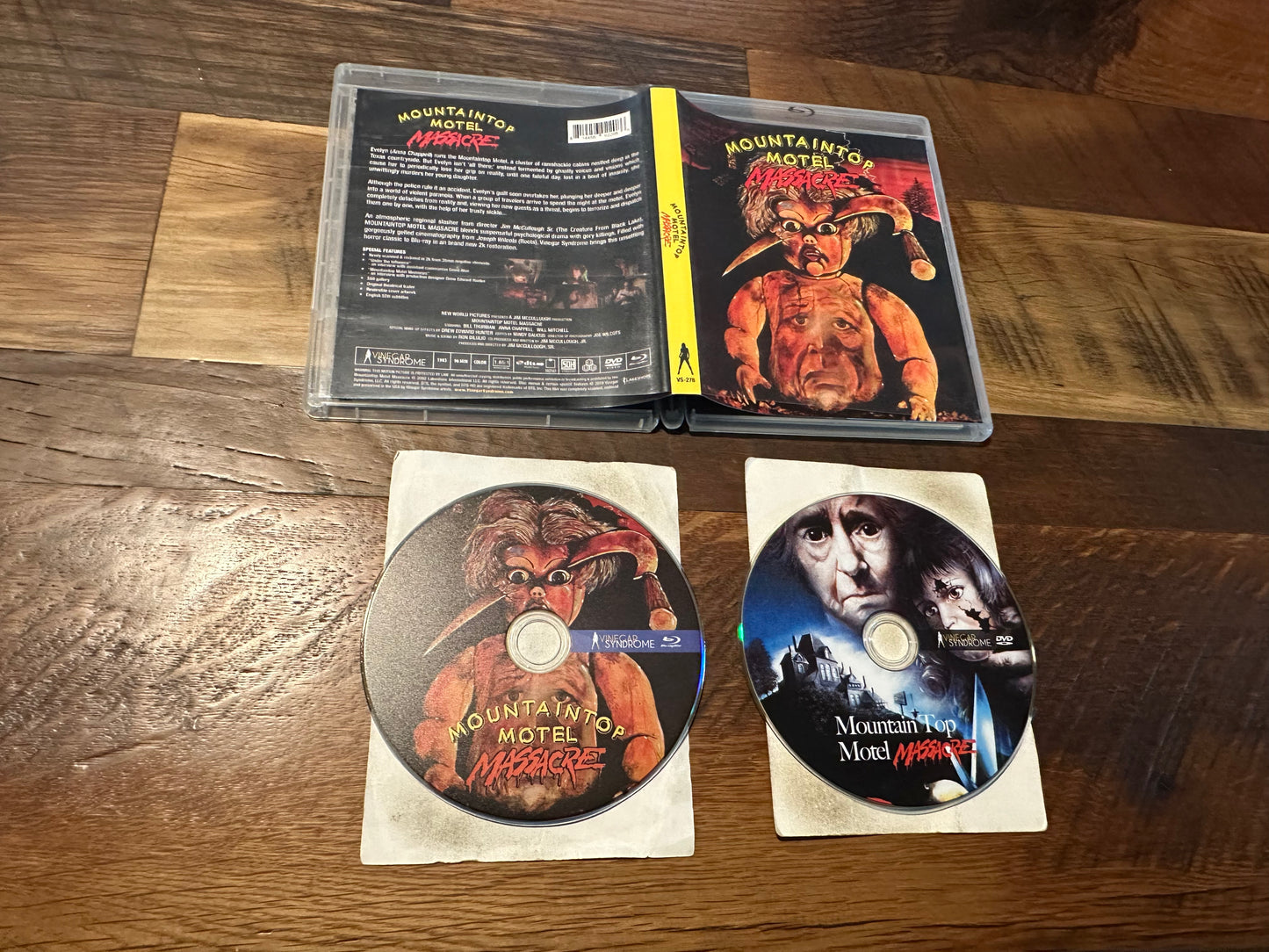 Mountaintop Motel Massacre Blu ray/DVD-Vinegar Syndrome-80’s Horror