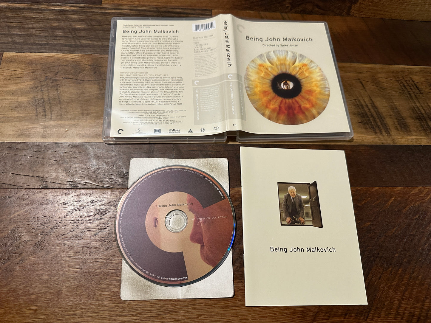 Being John Malkovich (Blu ray, Criterion Collection, 90’s Classic, Special Ed)