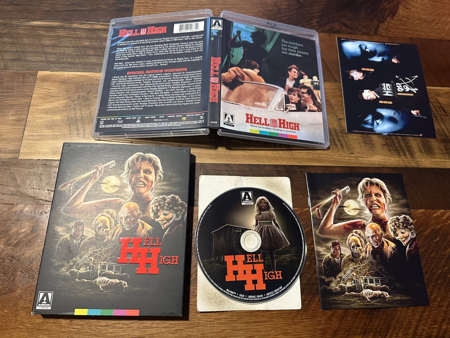 Hell High Blu ray-Arrow Video-Slipcover-Booklet-Special Edition