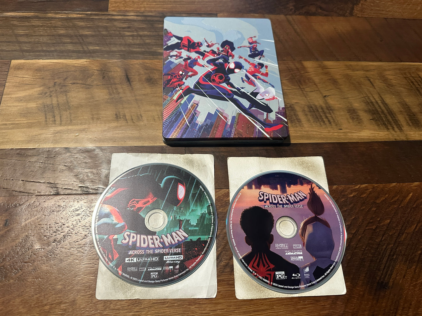 Spiderman Across the Spiderverse (4K Ultra HD/Blu ray,Steelbook, No Digital)