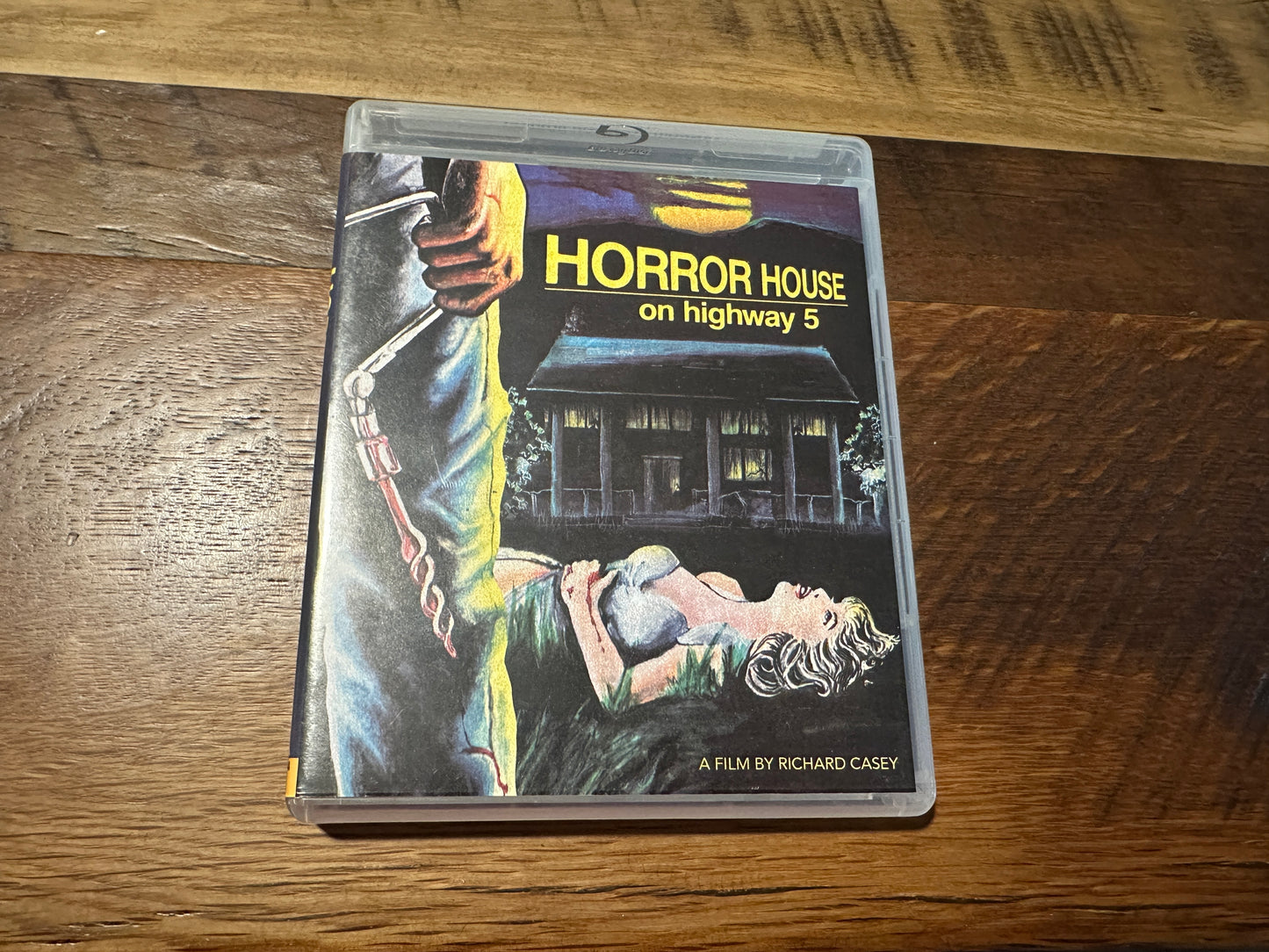 Horror House On Highway 5 (Blu ray/DVD, Vinegar Syndrome, 80's Horror, OOP)
