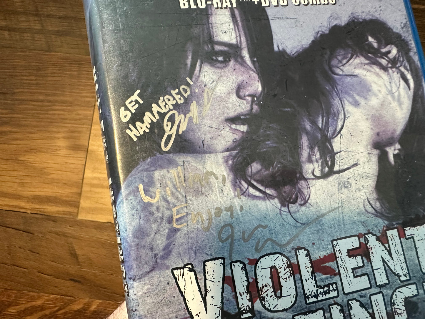 Violent Instinct Blu ray/DVD-Signed X2-Obscure Horror-Rare-