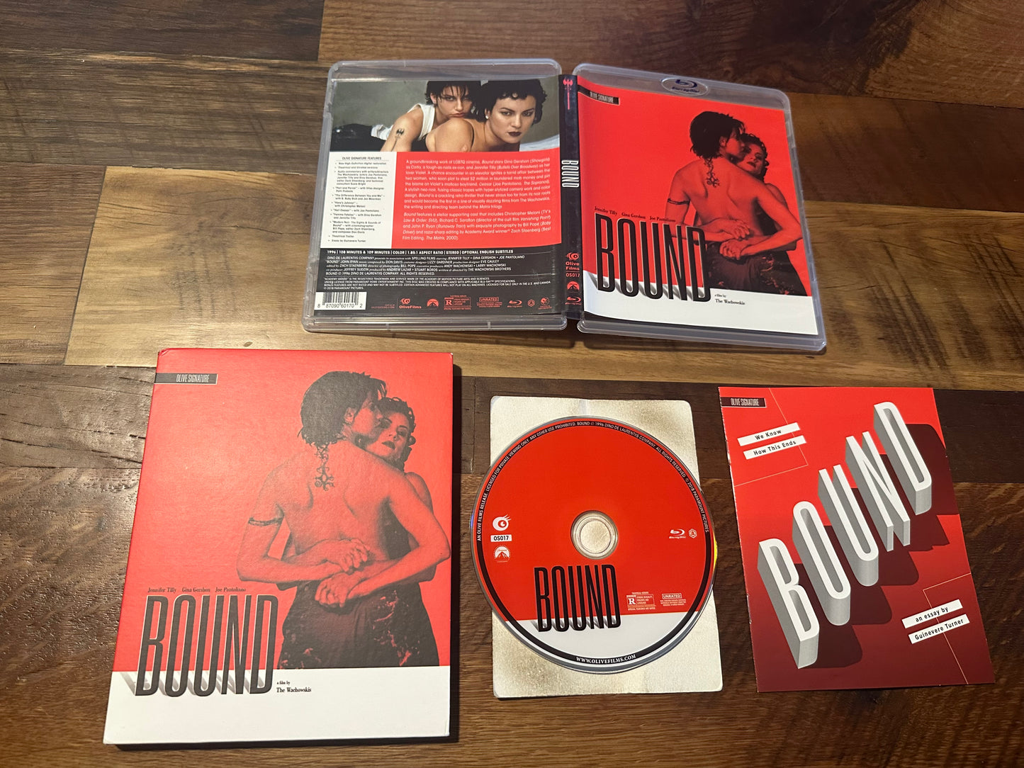 Bound Blu ray-Olive Films-Slipcover-90’s Classic-Jennifer Tilly-