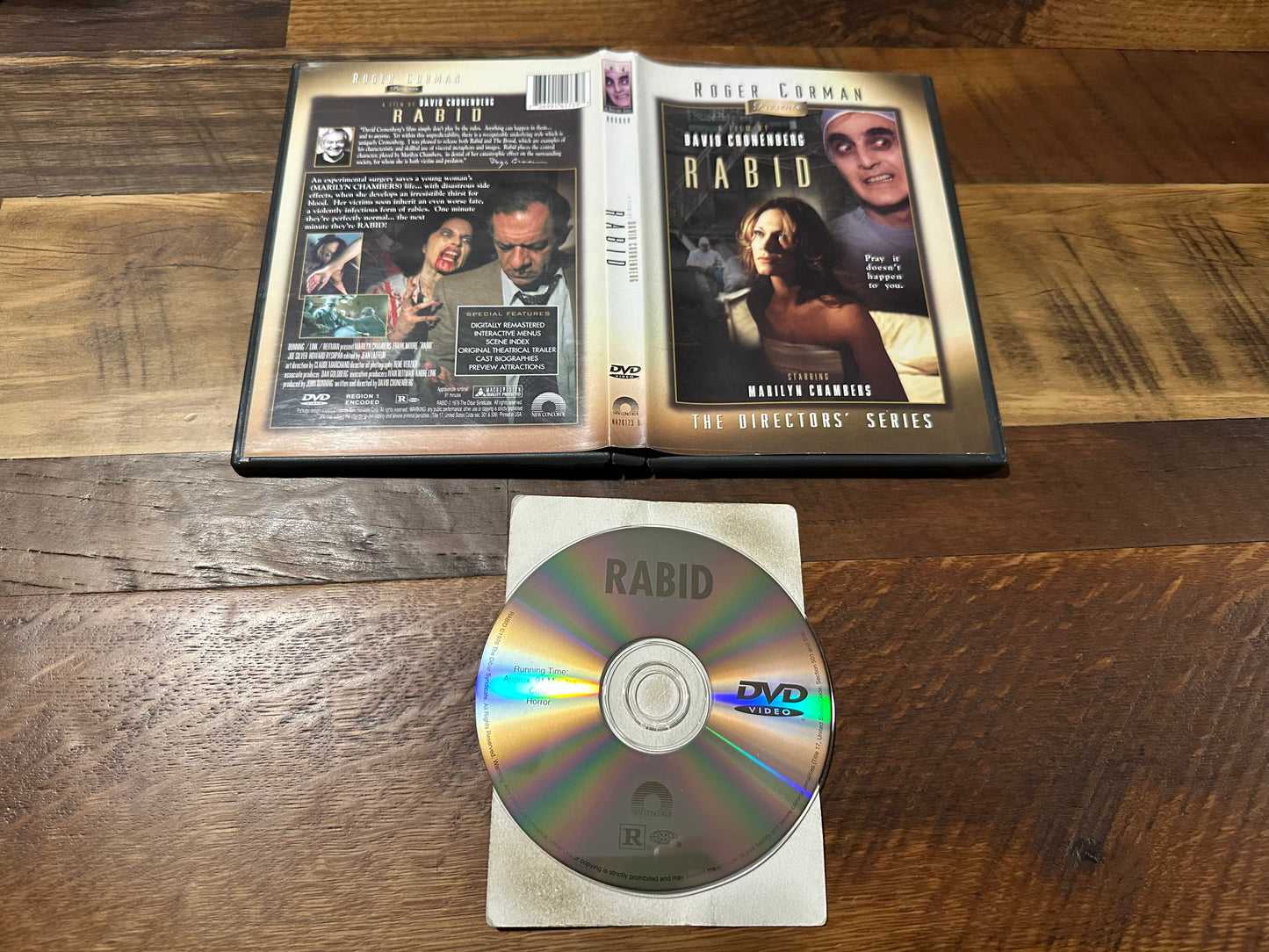 Rabid DVD-Roger Cronenberg-The Director’s Series-New Concorde-