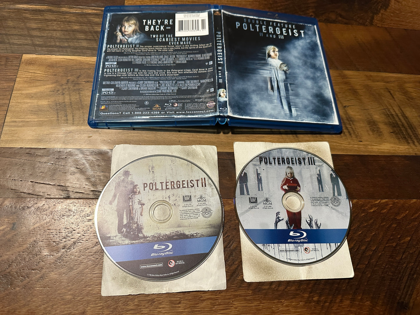 Poltergeist II & III (Blu ray, 20th Century Fox, Double Feature, Classic Horror)