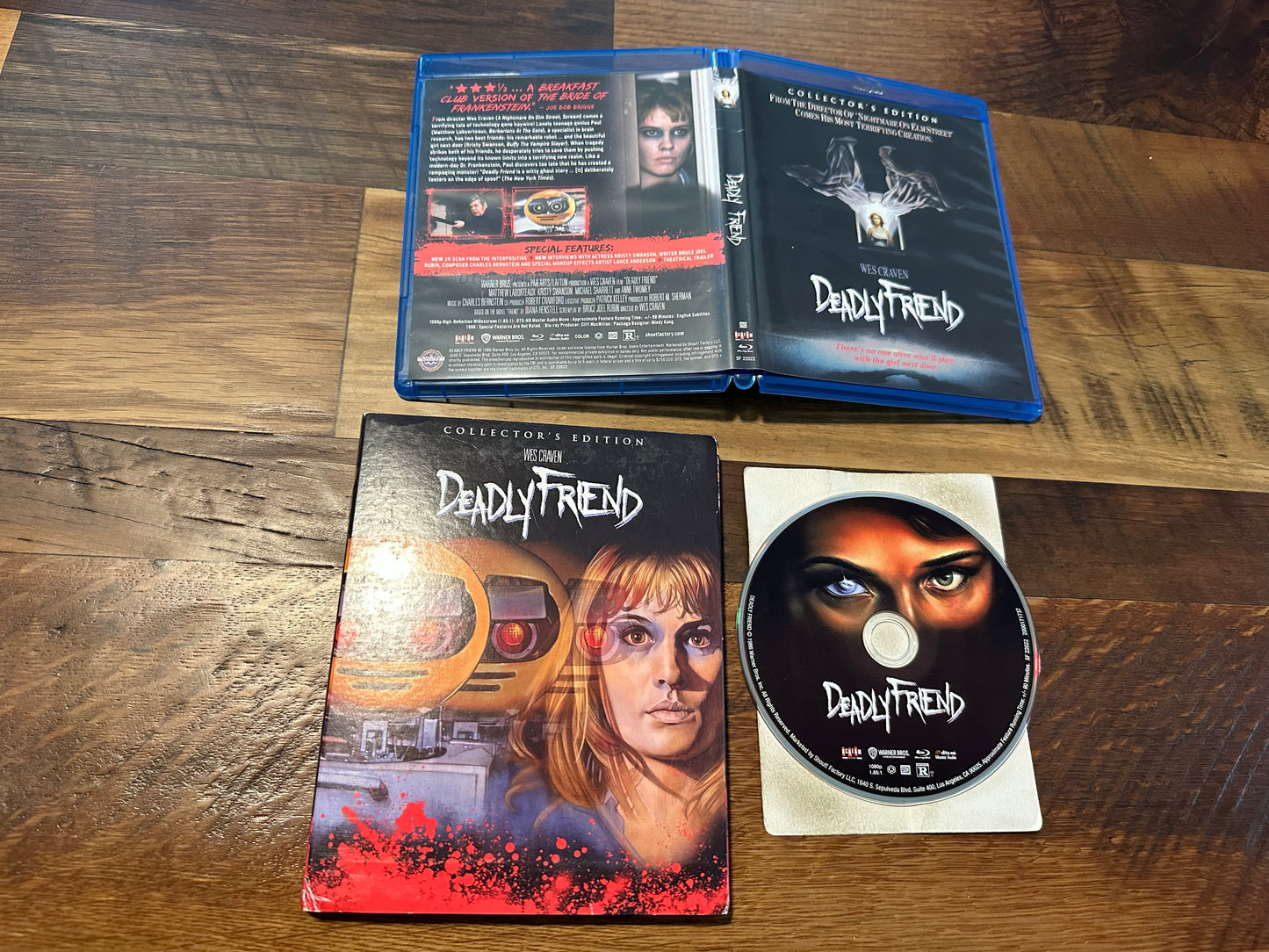 Deadly Friend Blu ray-Scream Factory-Slipcover-Collector’s Ed