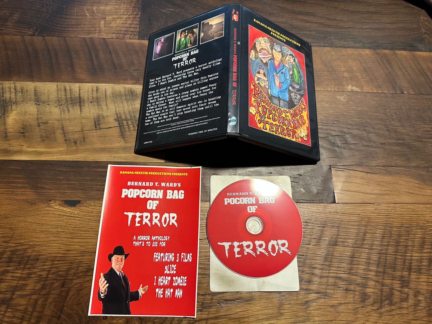 Bernard T. Ward’s Popcorn Bag Of Terror DVD-R Obscure Horror Anthology-
