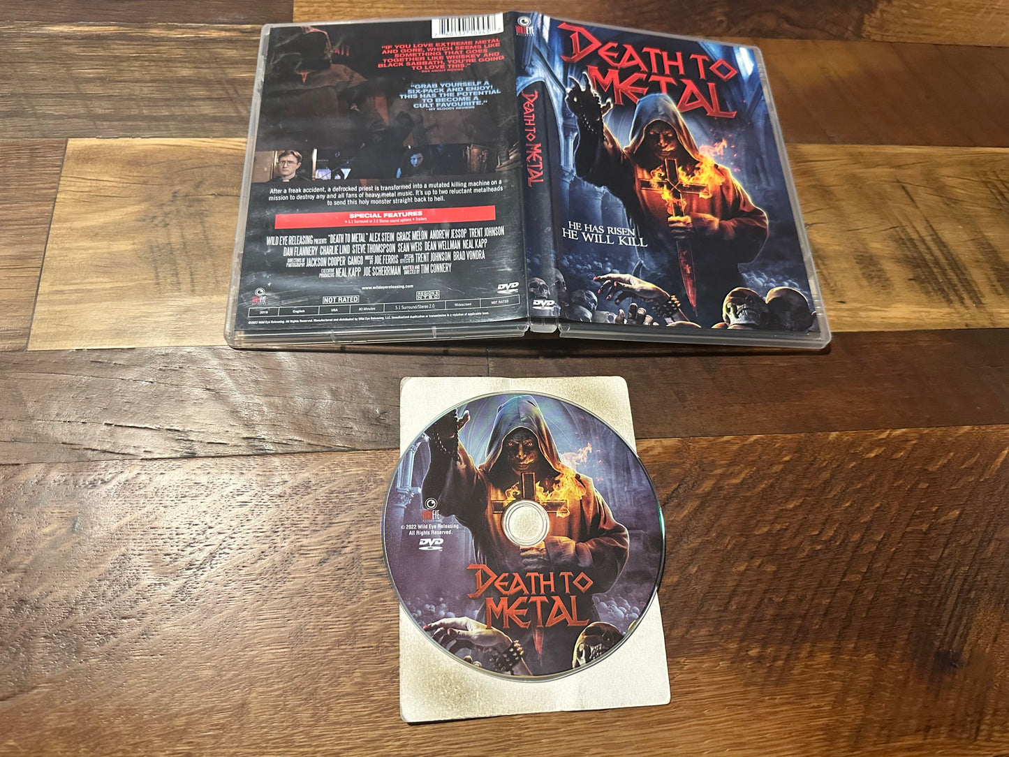 Death To Metal DVD-Wild Eye Releasing-Obscure Horror-Widescreen-