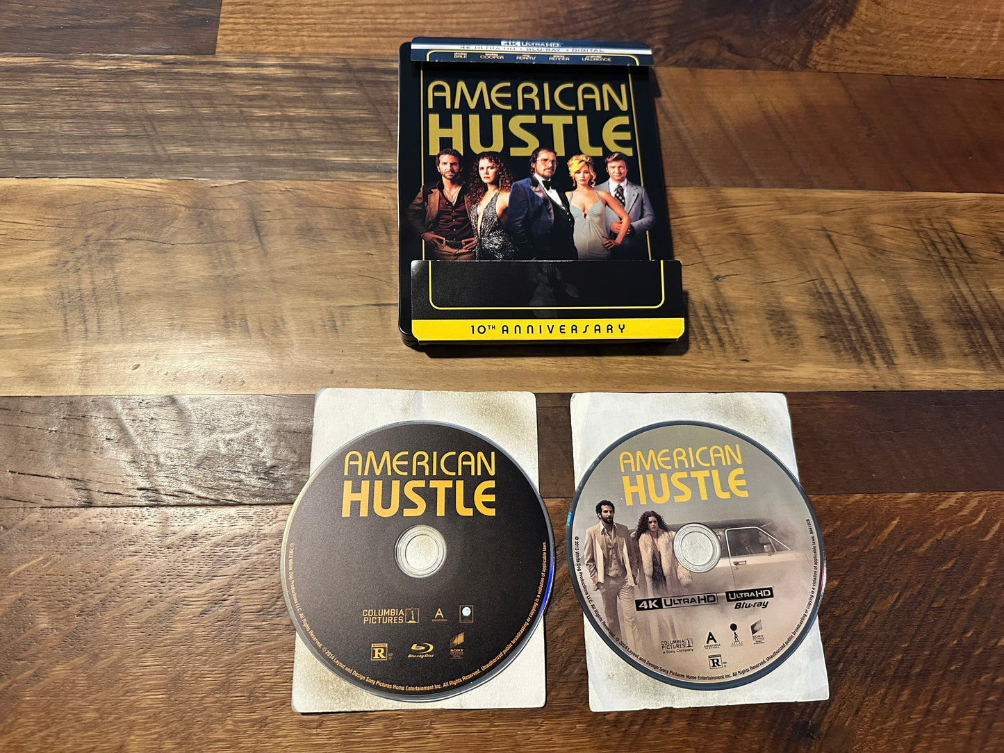 American Hustle 4K Ultra HD/Blu ray-Steelbook-2 Disc-Sony Pictures-No Digital