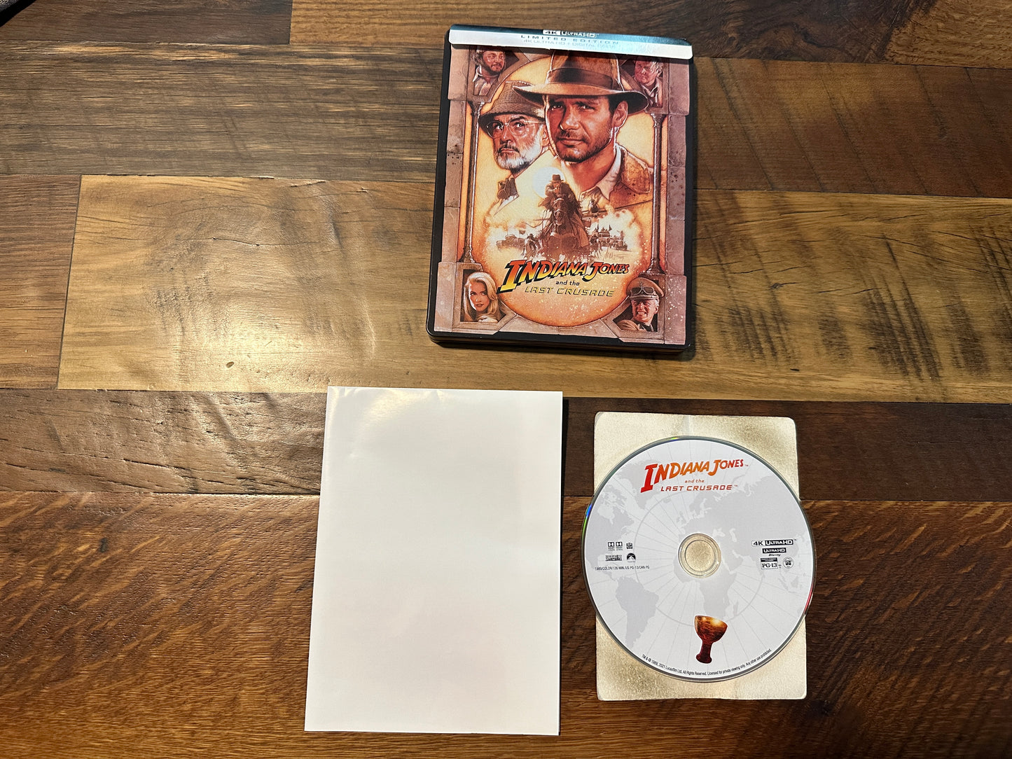 Indiana Jones and the Last Crusade (4K Ultra HD, Steelbook, No Digital)