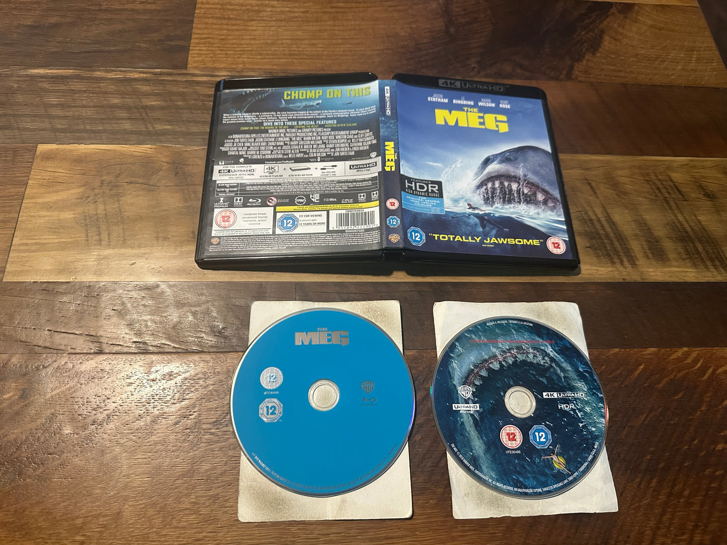 The Meg 4K Ultra HD/Blu ray, Warner Bros, Widescreen, Import)