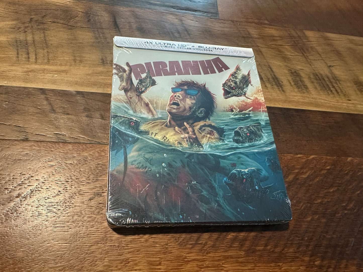 Piranha (4K Ultra HD/Blu ray, Scream Factory, Steelbook, NEW/ Sealed)