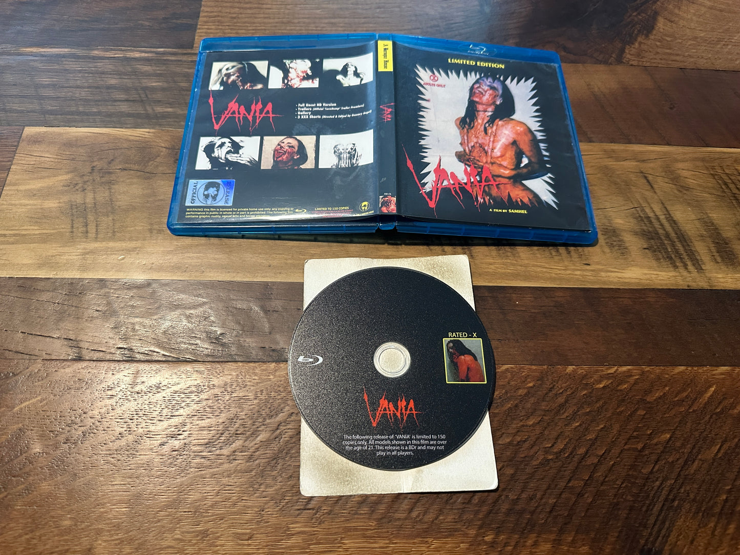Vania (Blu ray, Baroque House, Limited Edition 150 Made, Messed Up Horror)