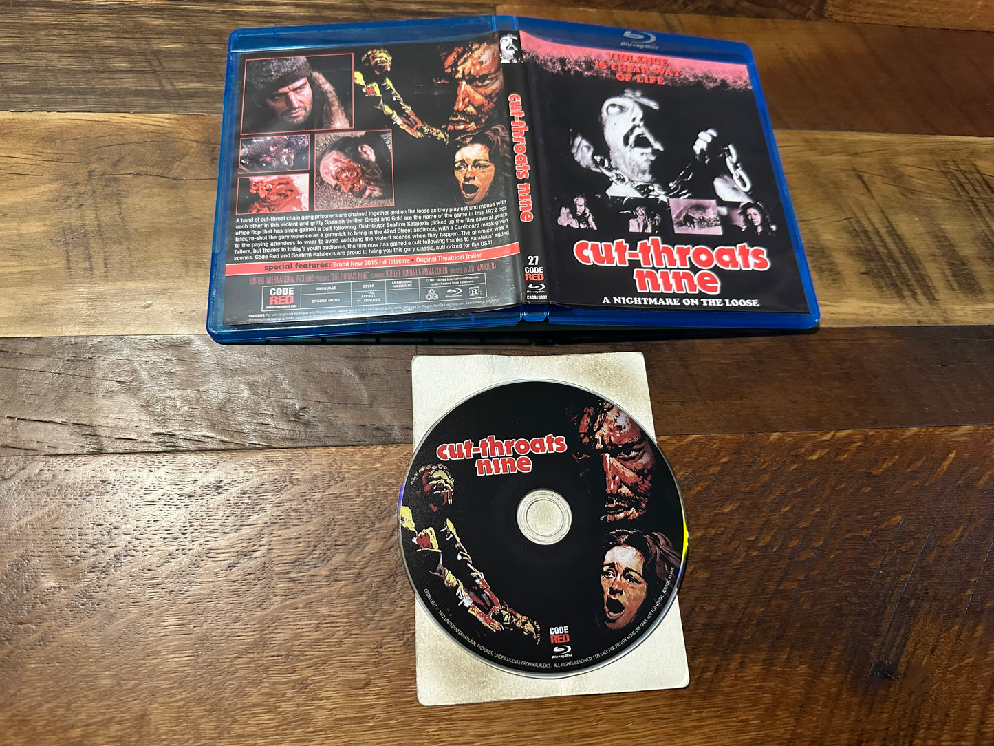 Cut-Throats Nine (Blu ray, Code Red, 70’s Classic, Widescreen, OOP)