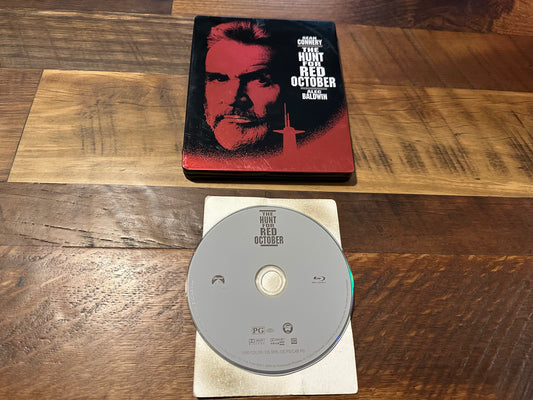 The Hunt For Red October Blu ray-Metalpak-Sean Connery Classic-