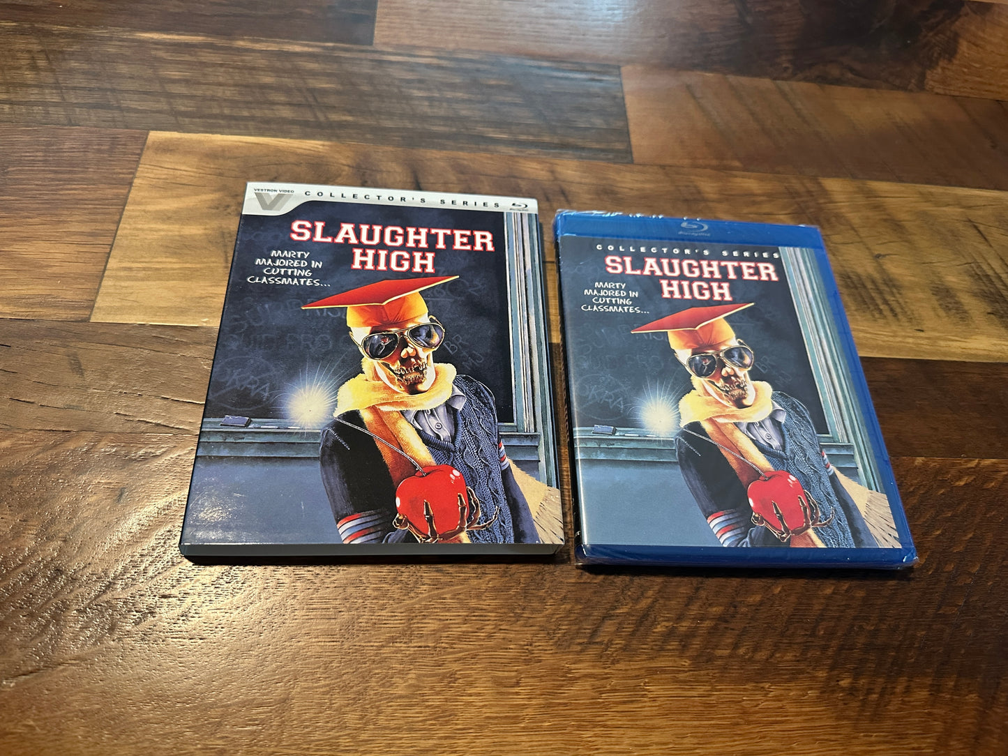 Slaughter High (Blu ray, Vestron Video, 80’s Horror, Collectors Ed, Slip, NEW)