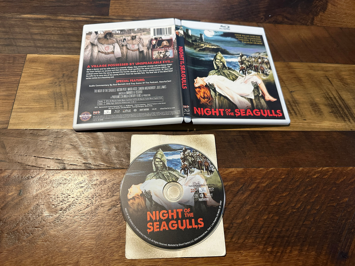 Night of the Seagulls (Blu ray, Scream Factory, 70’s Horror Classic)