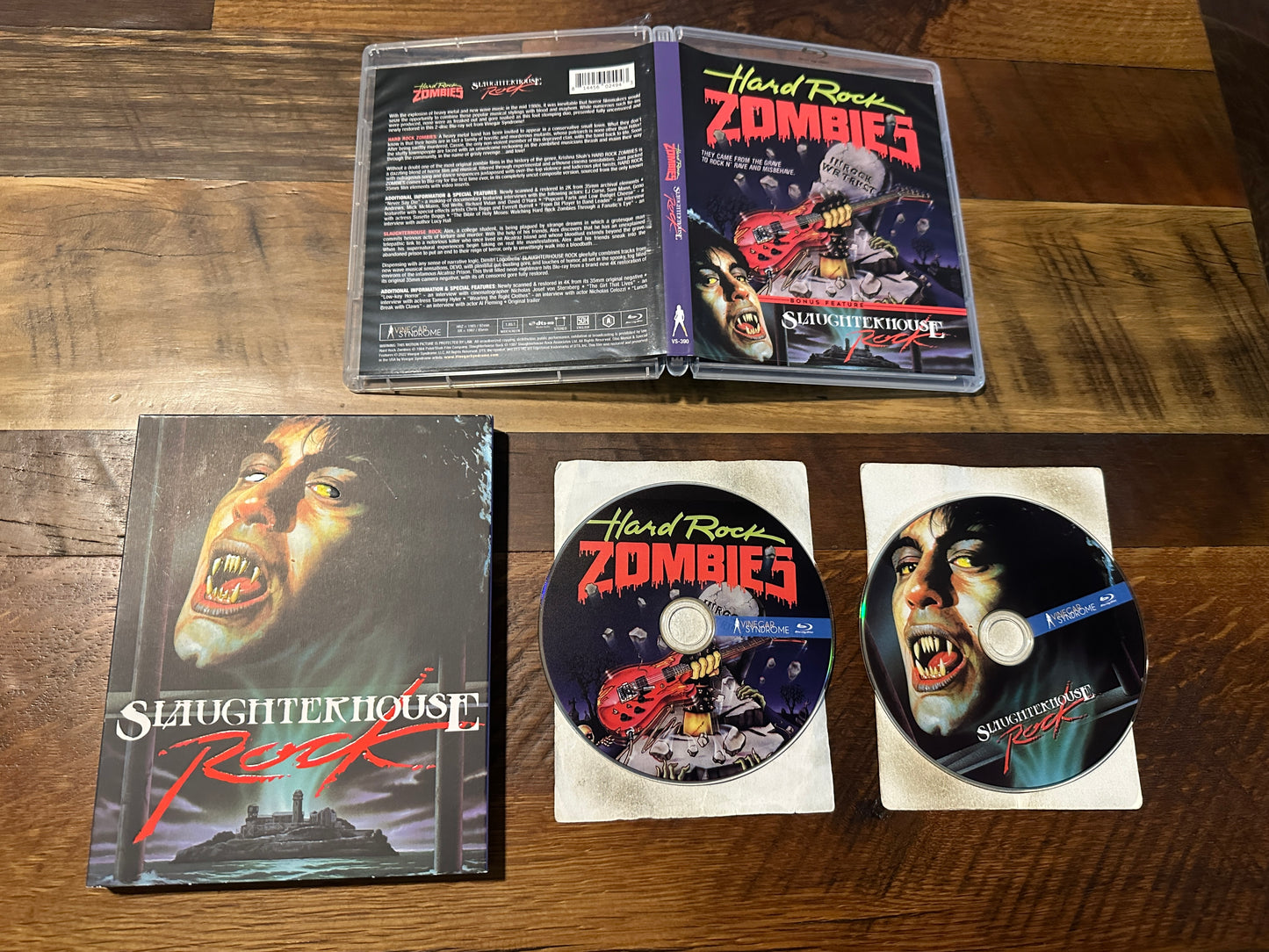 Hard Rock Zombies & Slaughterhouse Rock (Blu ray, Vinegar, Slip)