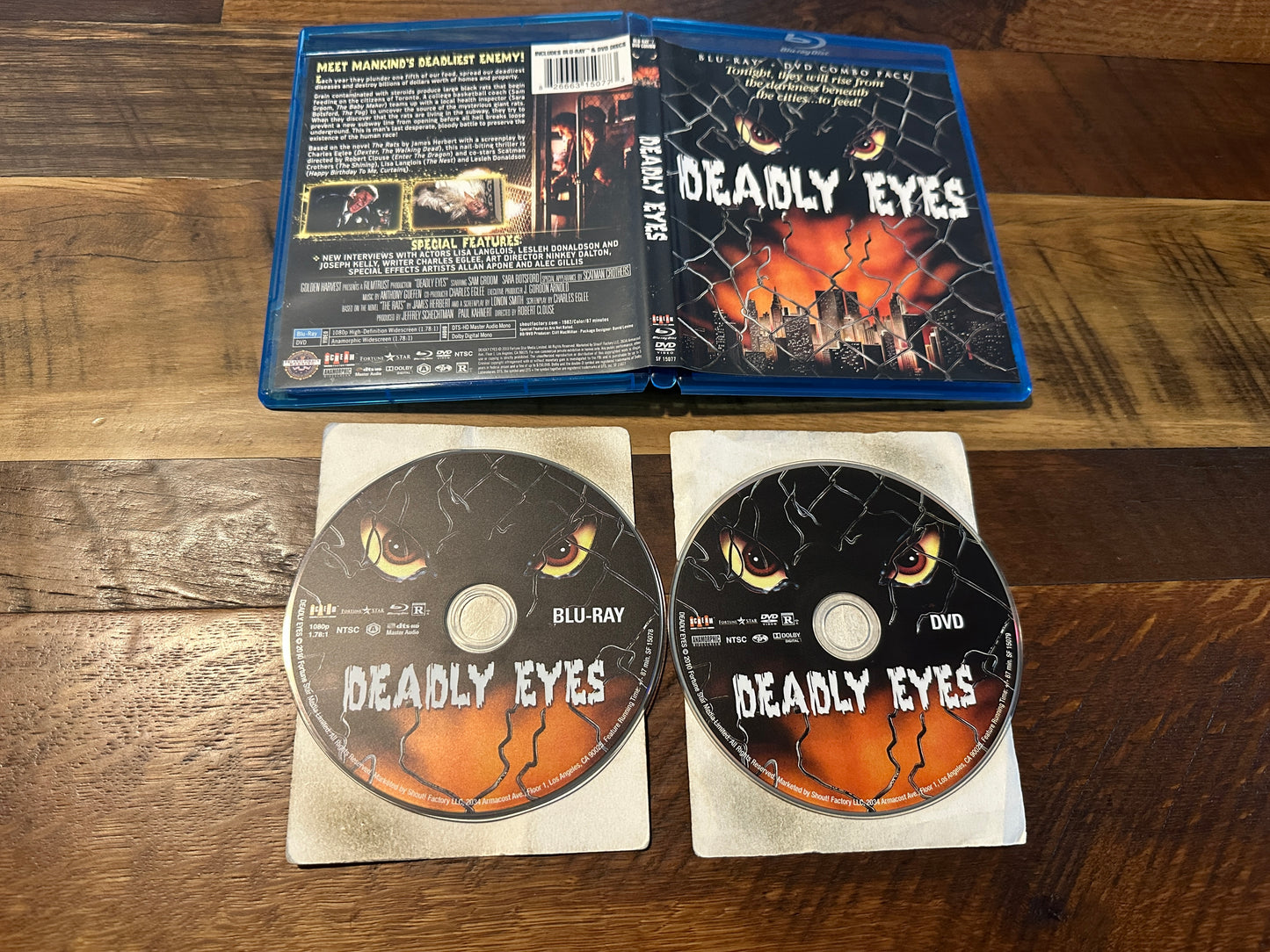 Deadly Eyes (Blu ray/DVD, Scream Factory, 80’s Horror Classic, OOP)