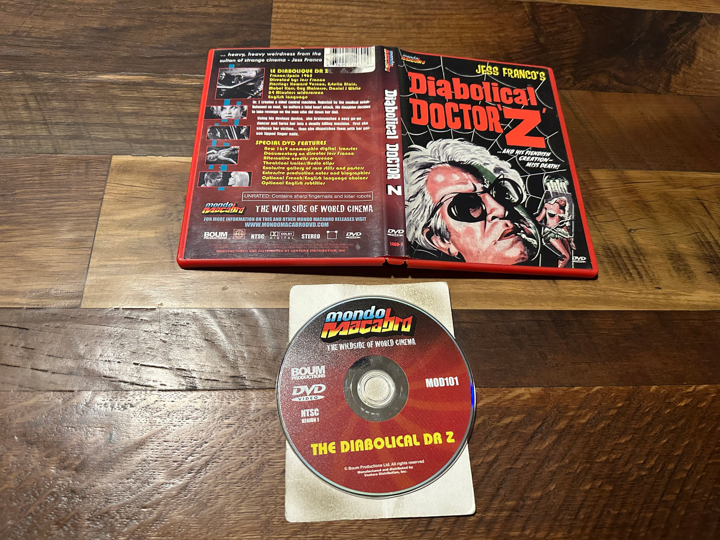 Diabolical Doctor Z (DVD, Mondo Macabro, Jess Franco Classic)