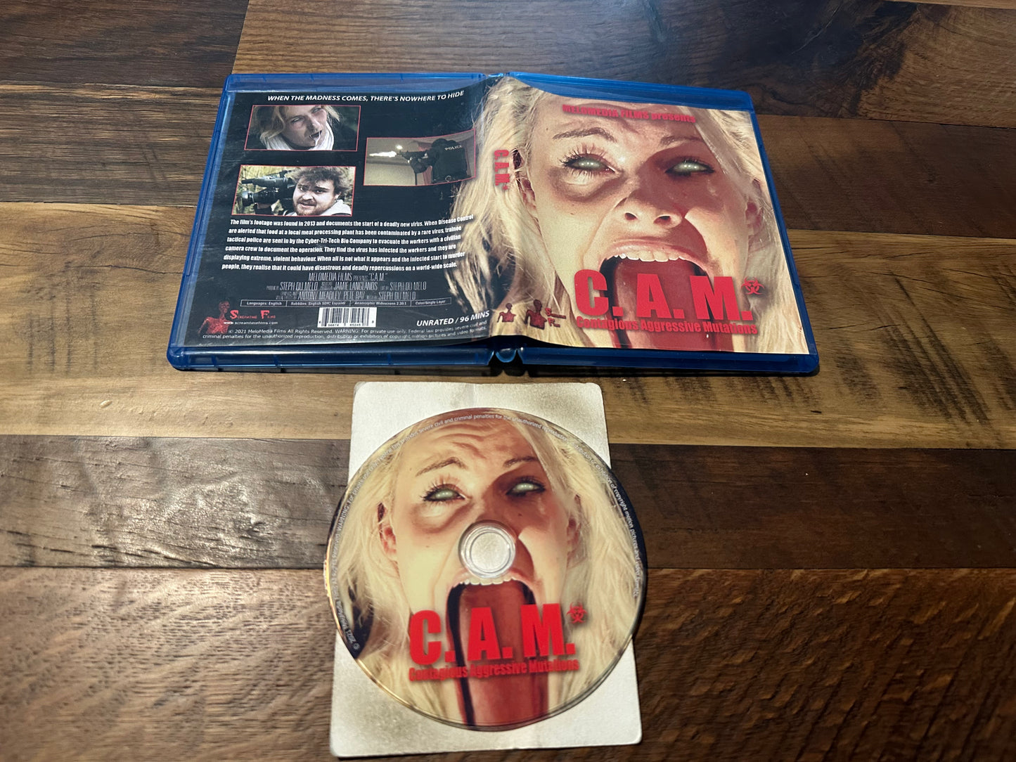 C.A.M. Blu ray-Screamtime Films-Obscure Horror-Widescreen-