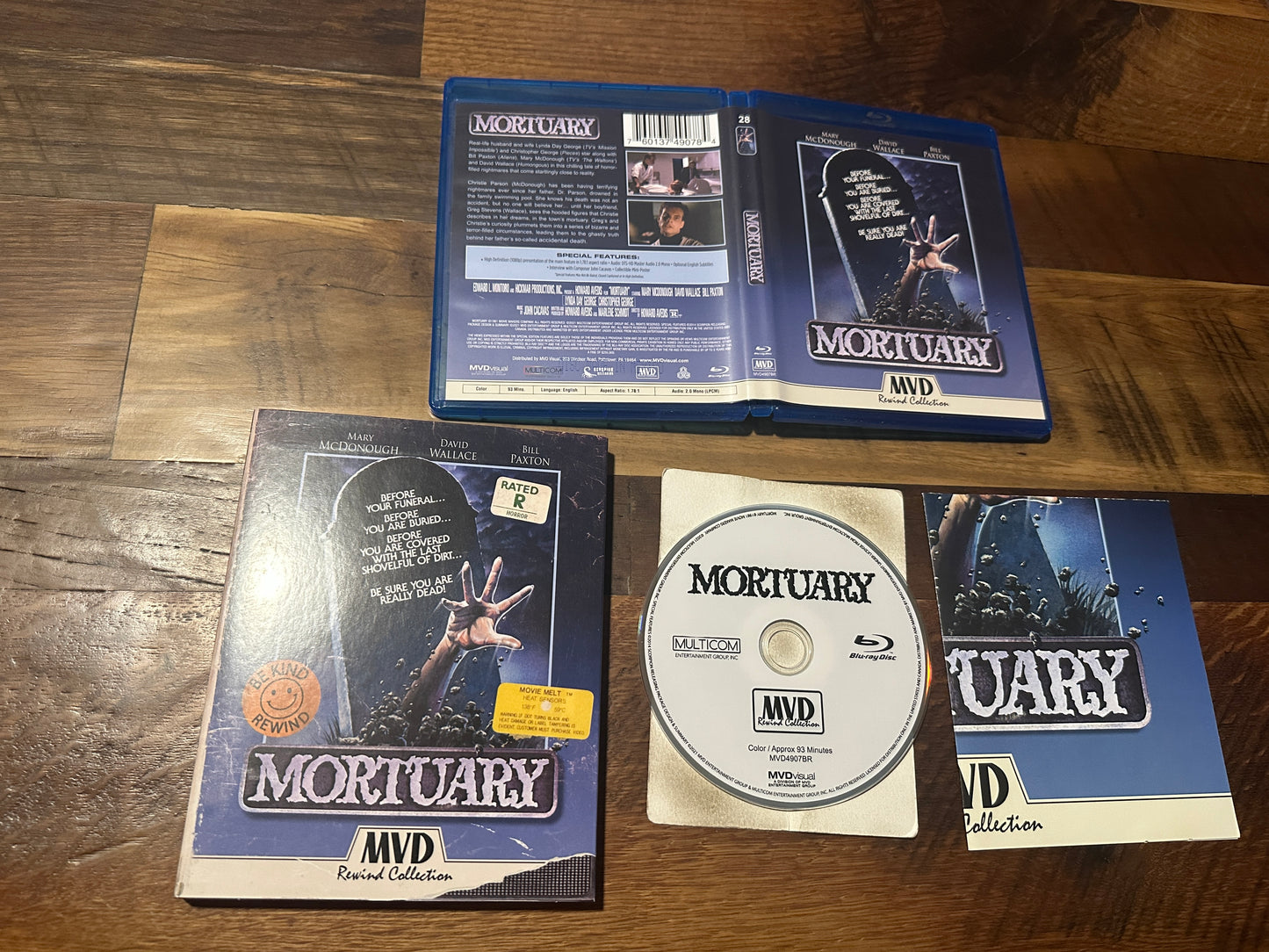 Mortuary (Blu ray, MVD Rewind, 80’s Classic Horror, Slipcover)