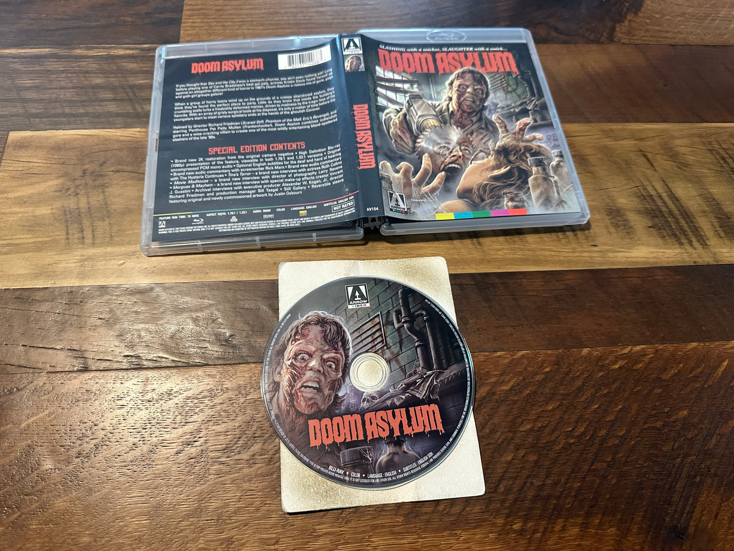 Doom Asylum (Blu ray, Arrow Video, 80’s Horror, US Release, Region Free)