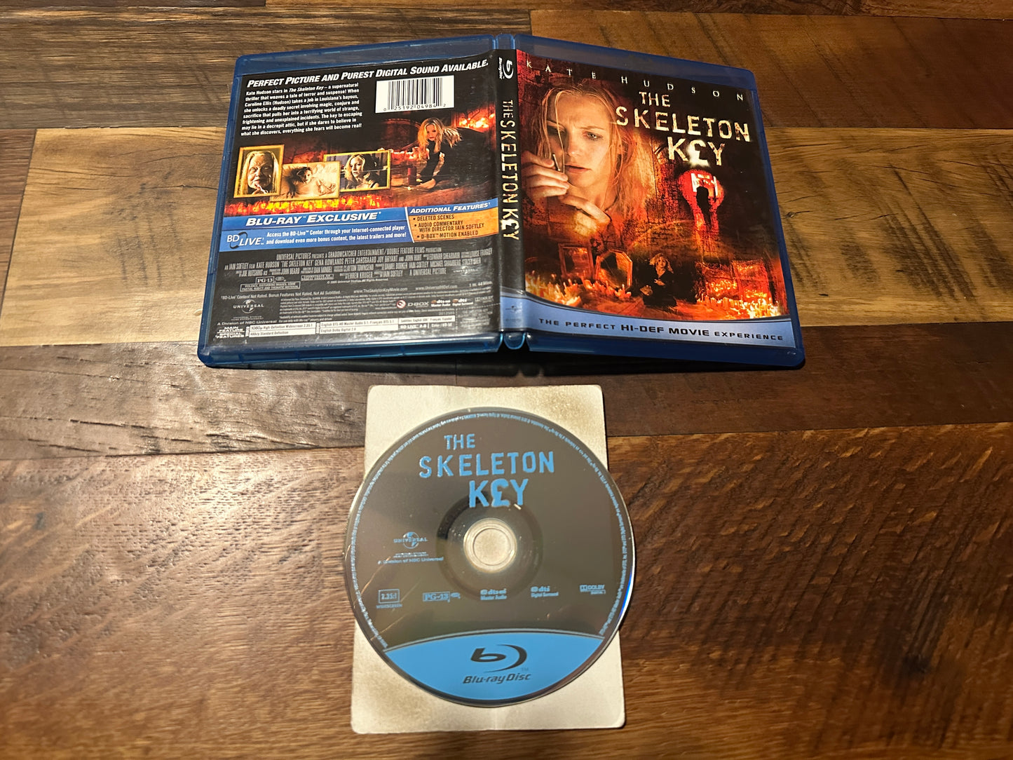 The Skelton Key (Blu ray, Universal, Kate Hudson 2005 Classic, Widescreen)