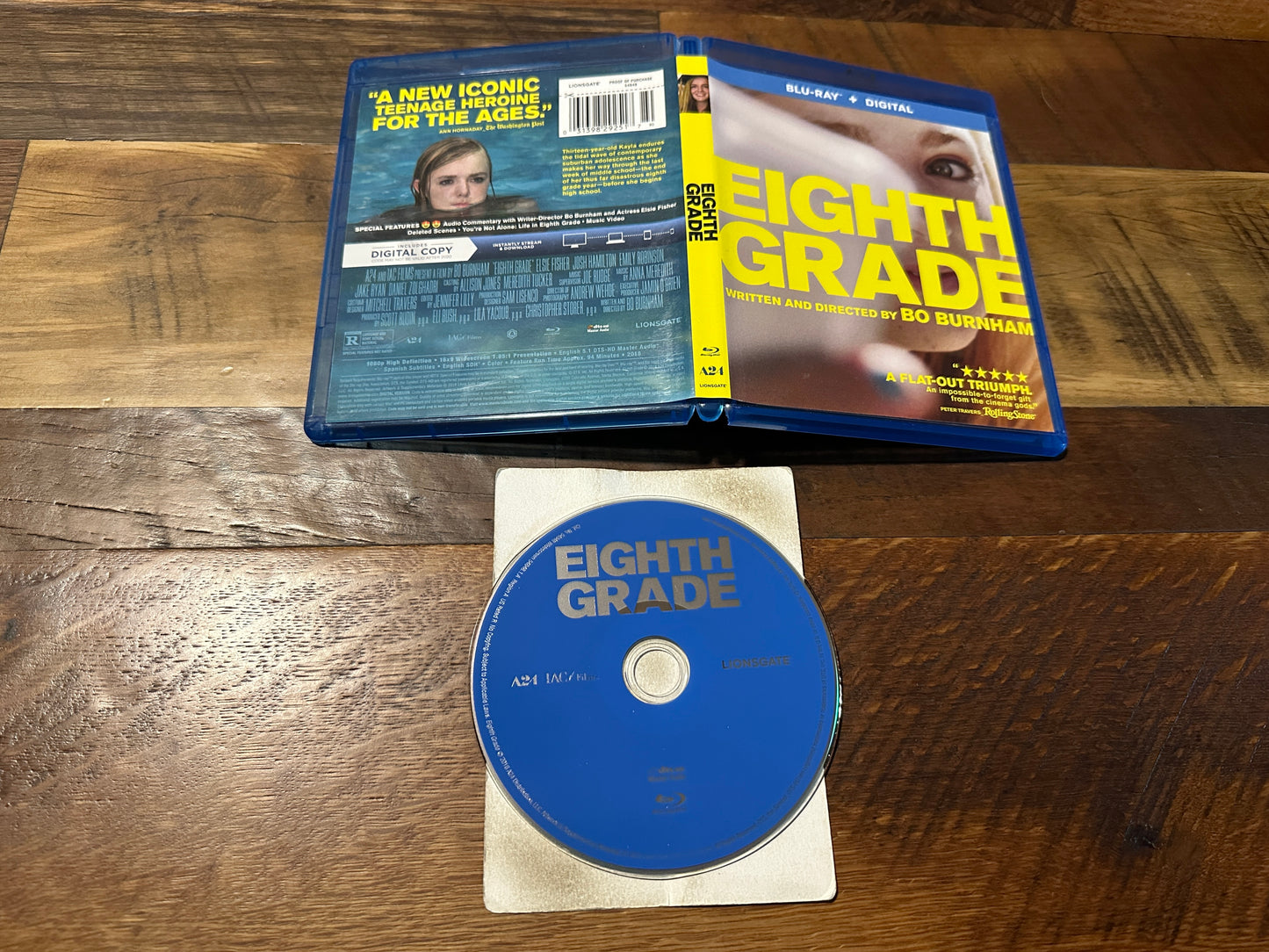 Eighth Grade (Blu ray, Lionsgate, 2018 Classic, Widescreen, No Digital)