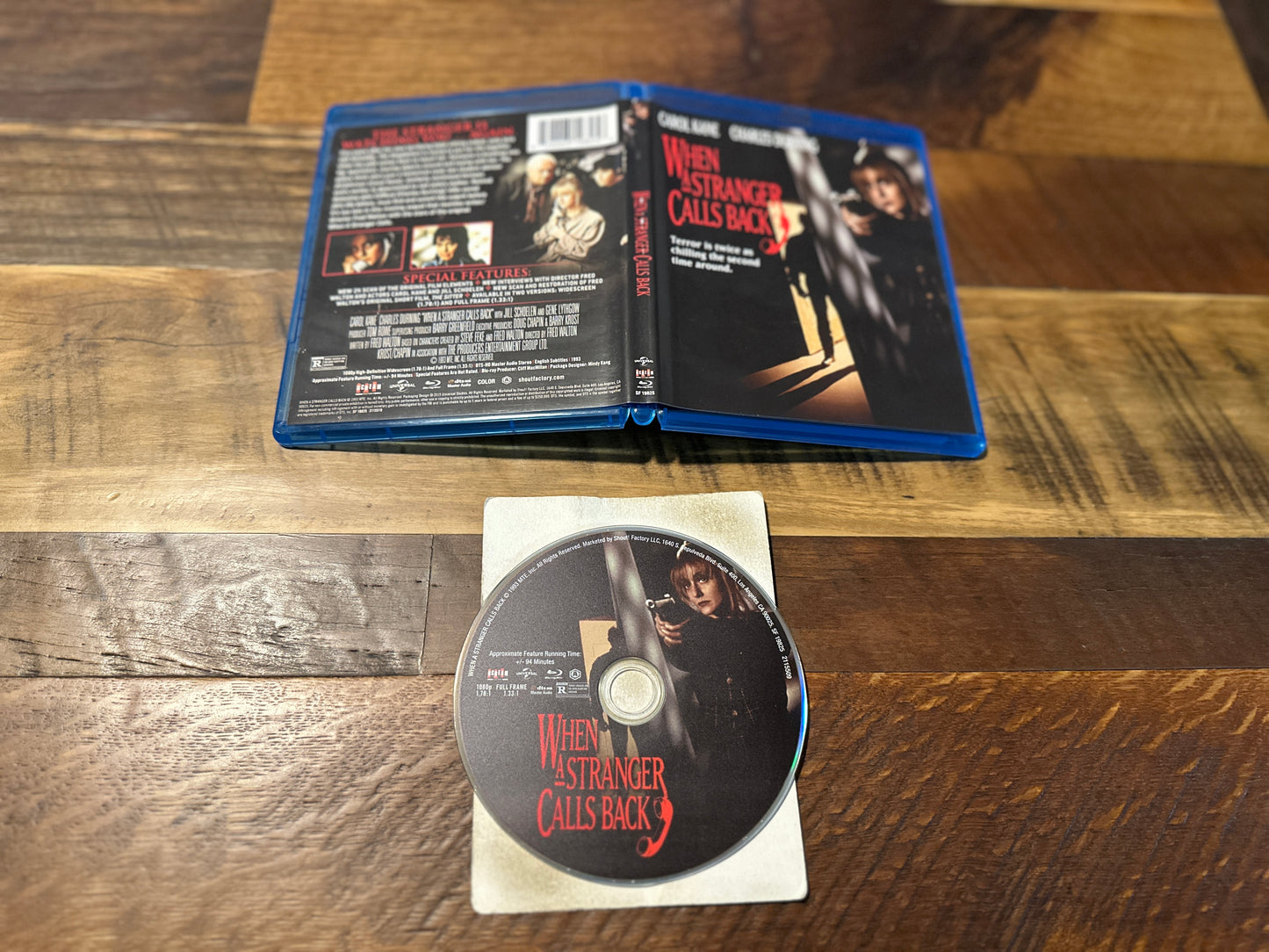 When A Stranger Calls Back Blu ray-Scream Factory-90’s Classic-Widescreen