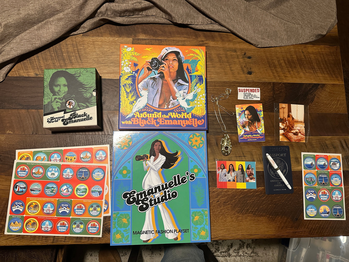 The Sensual World of Black Emanuelle Boxset Bundle (Blu ray, Stickers, Play set and Board Game, 15 Disc)