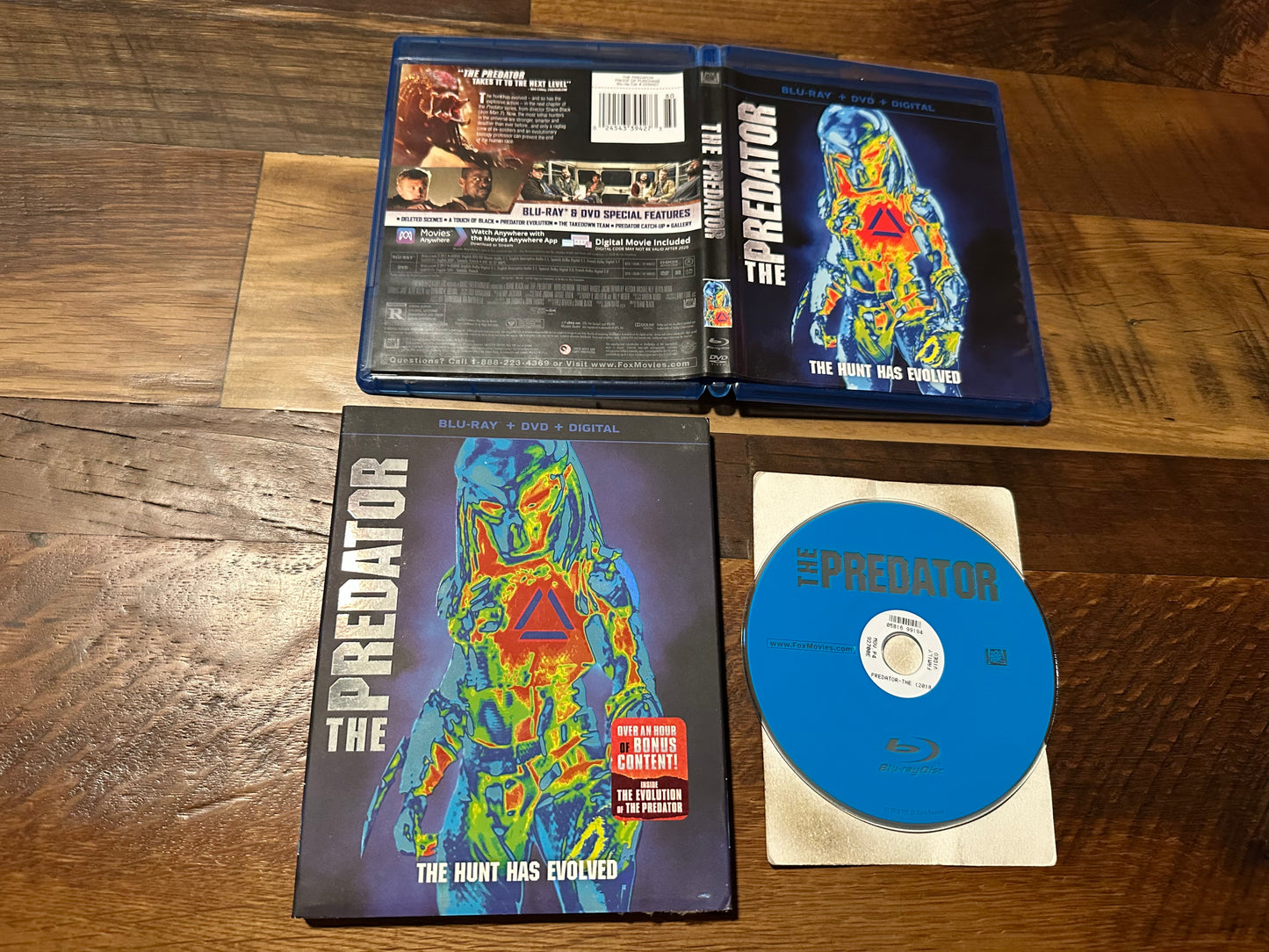 The Predator 2018 Blu ray ONLY-20th Century Fox-Slipcover-