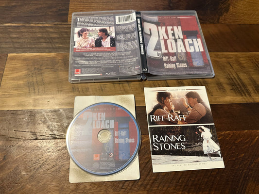 Riff-Raff/Raining Stones Blu ray-Twilight Time-Limited Ed-3000 Made