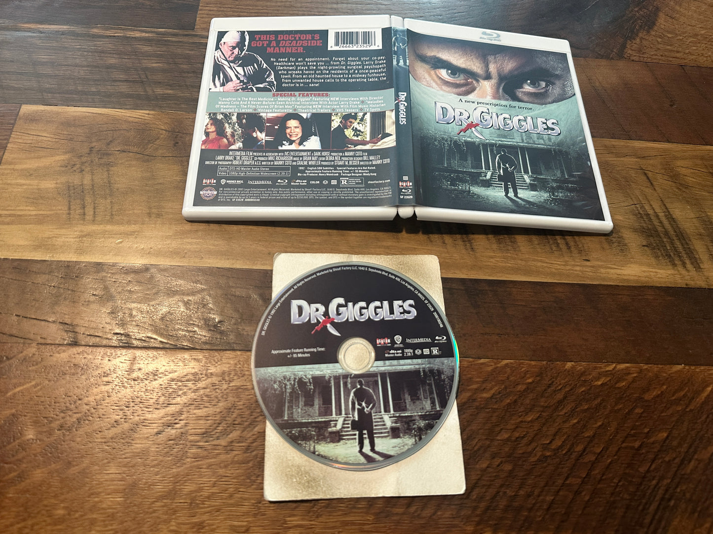 Dr. Giggles (Blu ray, Scream Factory, 90’s Horror Classic, Widescreen)