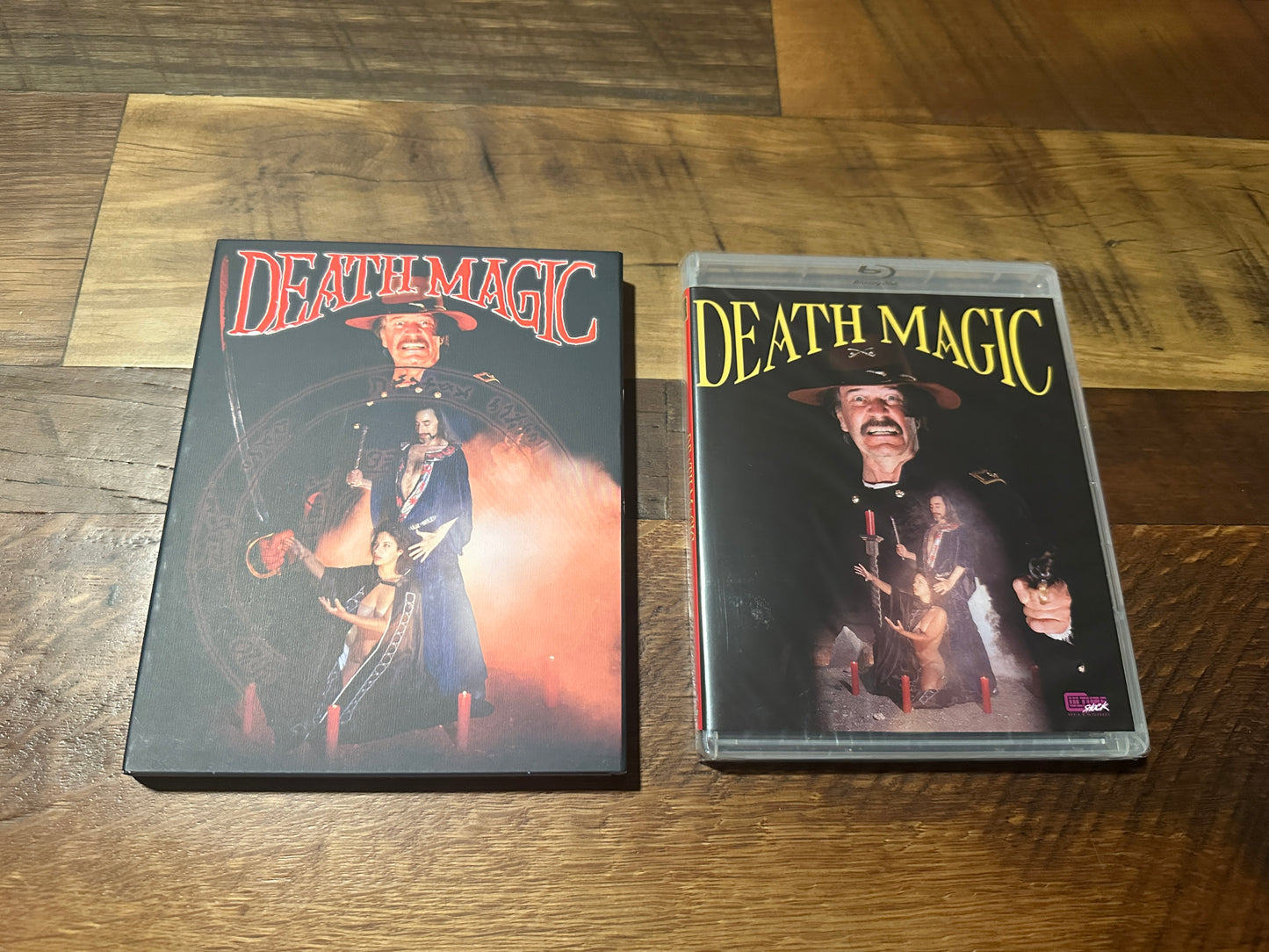 Death Magic Blu ray-Vinegar Syndrome Partner Label-Slipcover-NEW