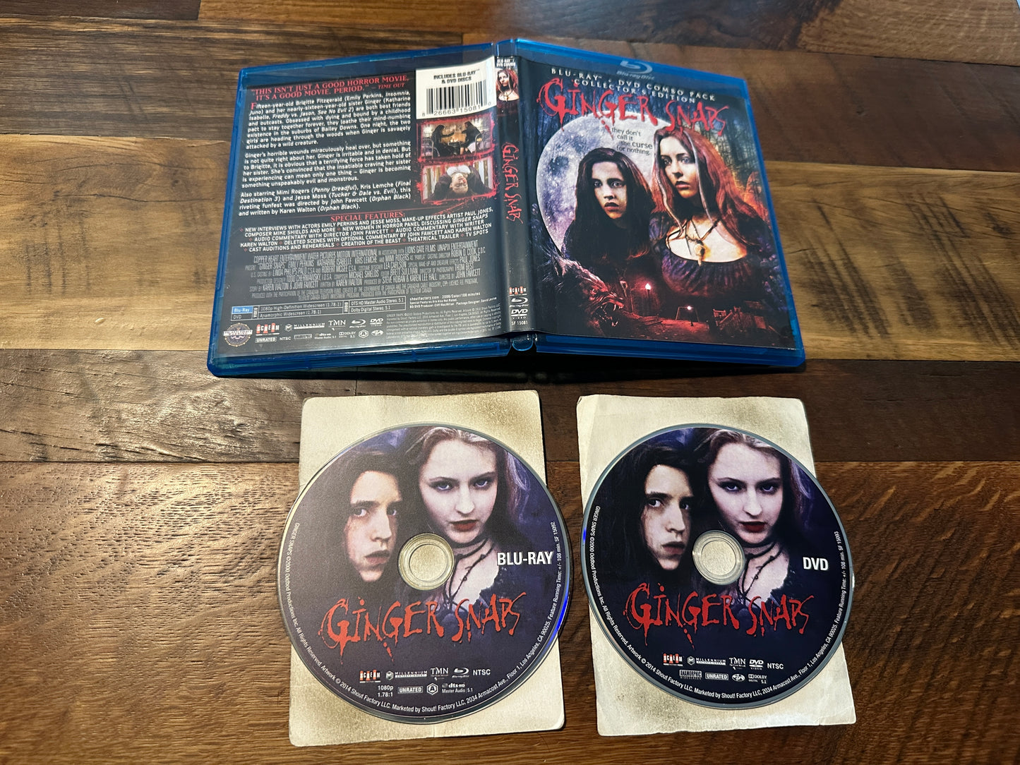 Ginger Snaps (Blu ray/DVD, Scream Factory, Collector’s Edition, 2 Disc)
