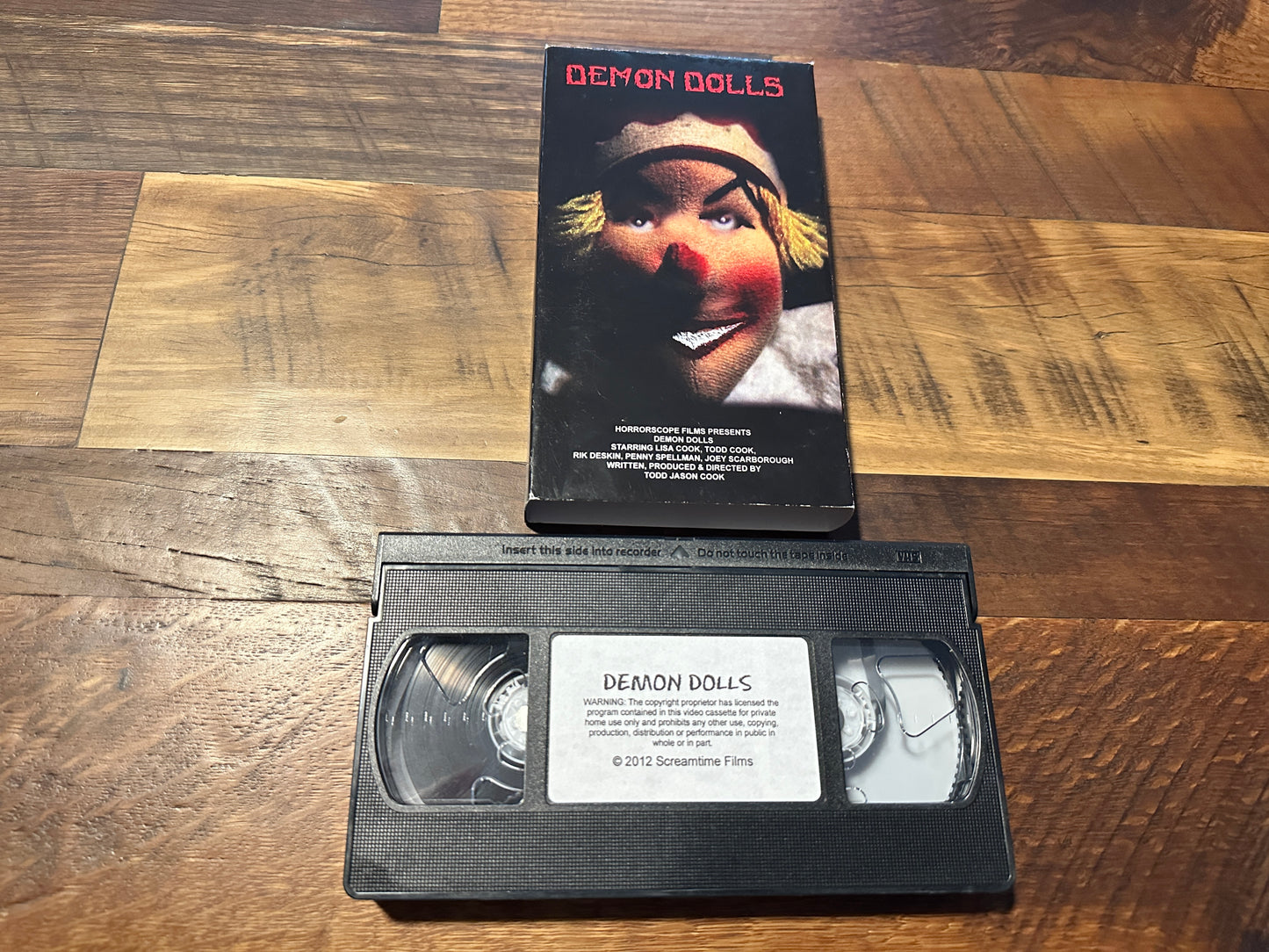 Demon Dolls VHS-Screamtime Films-90’s Low Budget Horror-Slipcase-