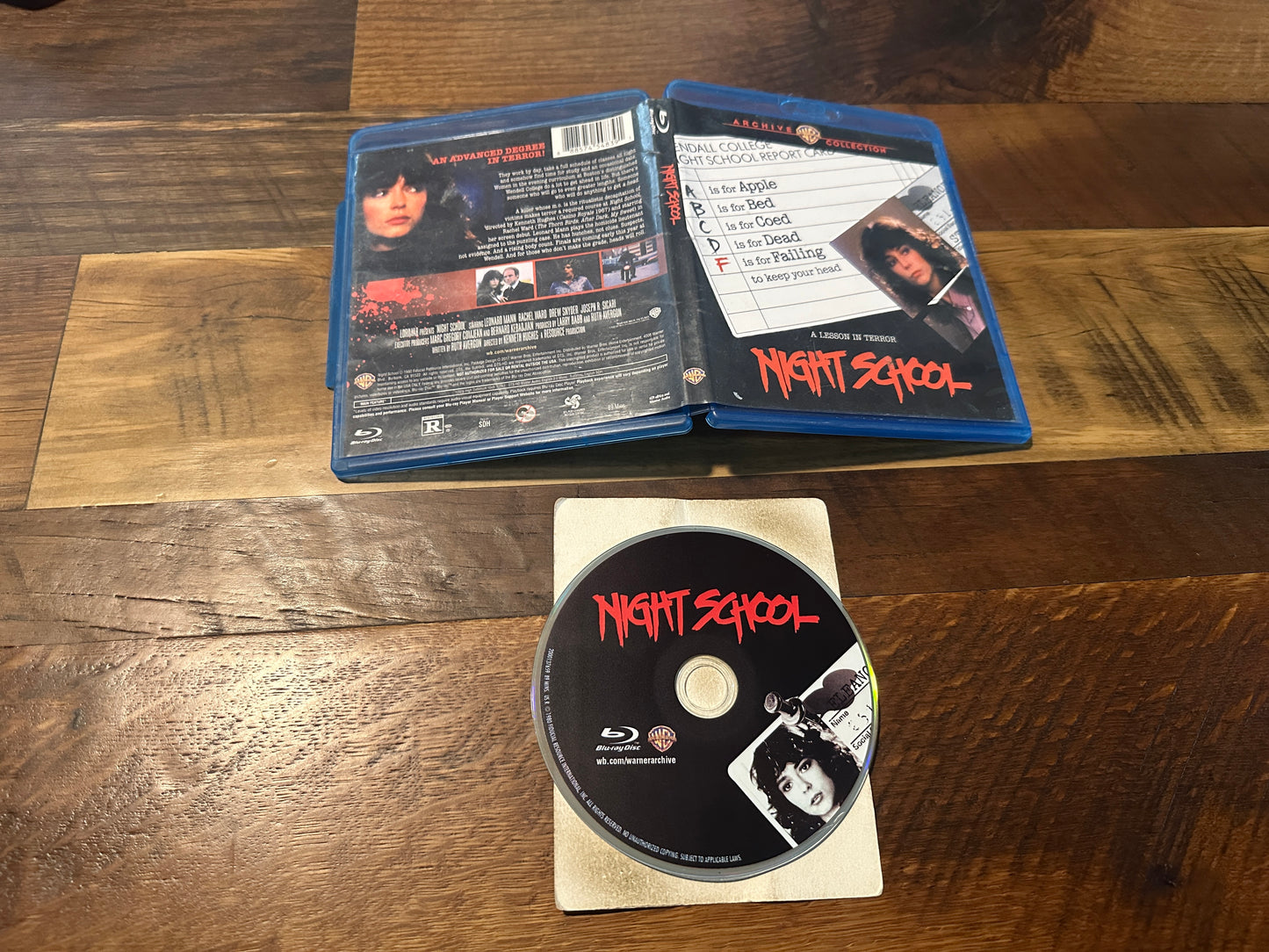 Night School (Blu ray, WB Archive Collection, 80’s Horror Classic)