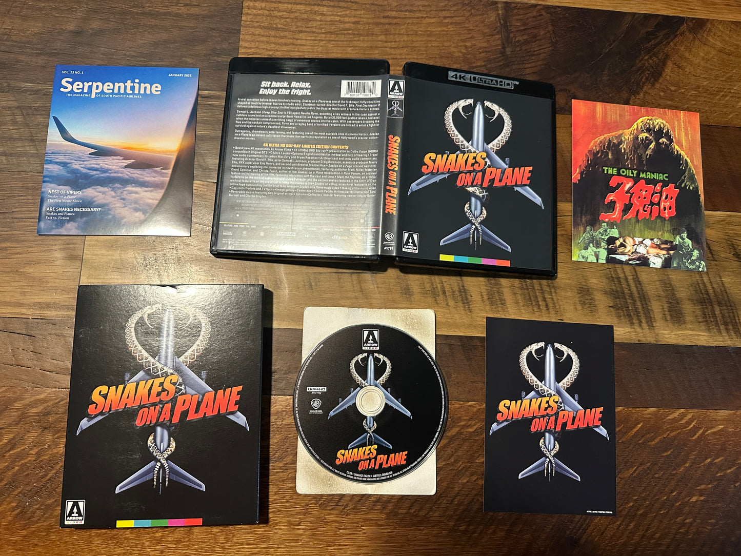 Snakes On A Plane (4K Ultra HD, Arrow Video, Slipcover, Limited Edition)