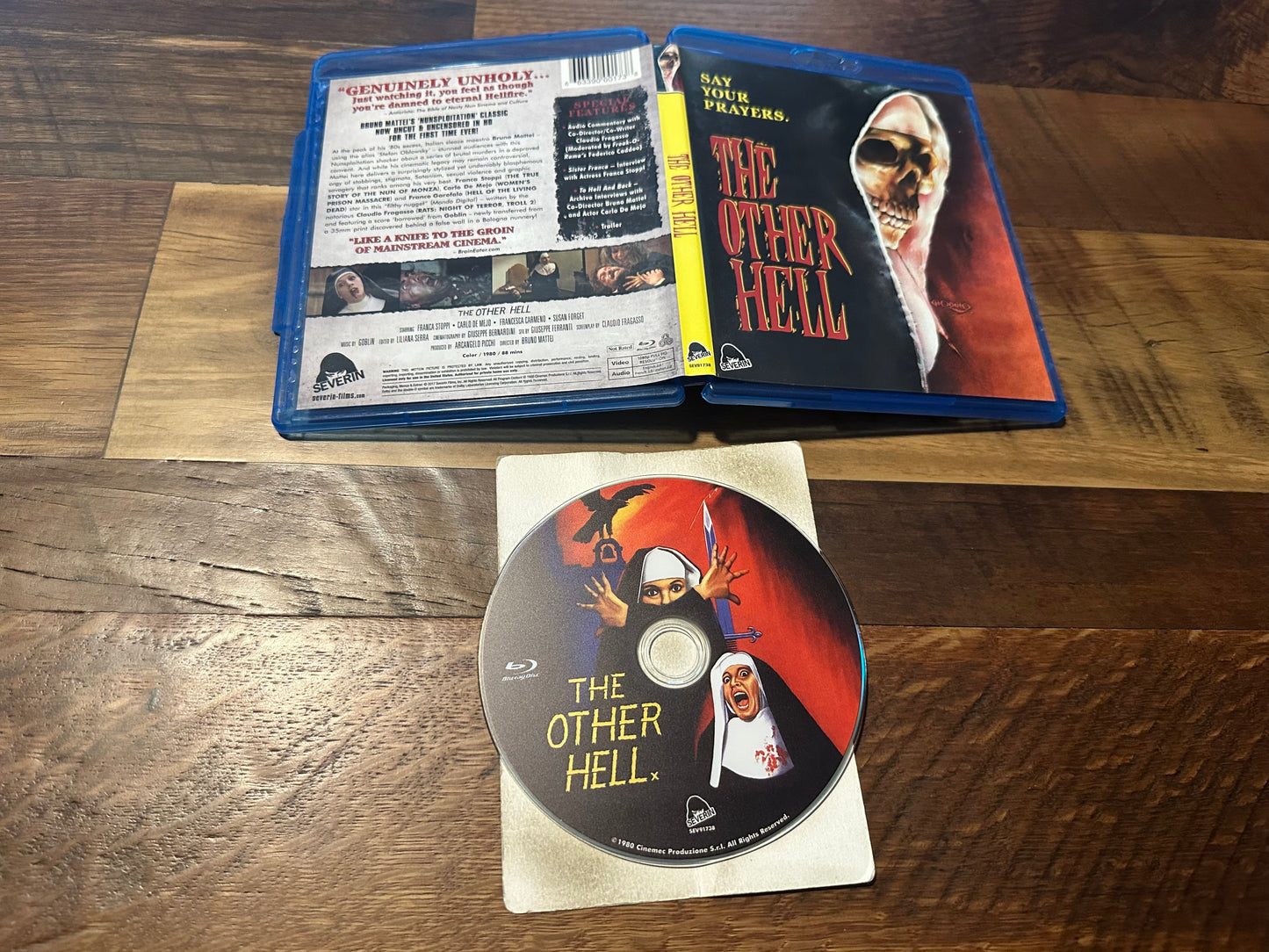 The Other Hell Blu ray-Severin Films-80's Bruno Mattei Horror Classic-