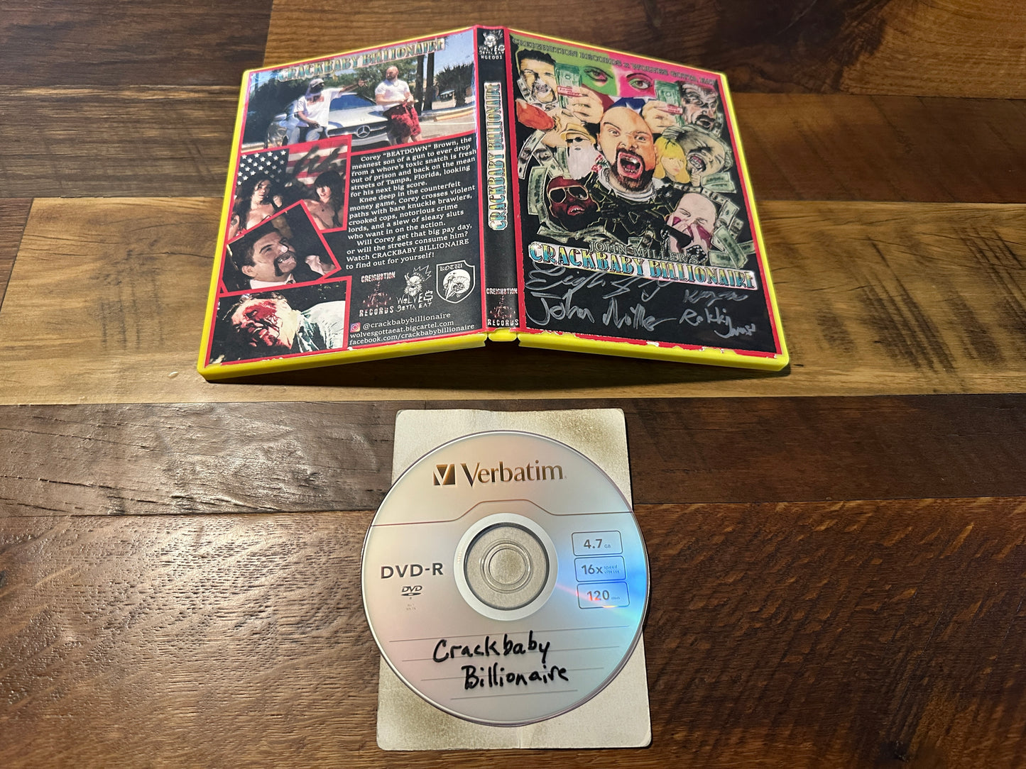 John Miller’s Crackbaby Billionaire (DVD-R Obscure Horror, Rare, Signed)