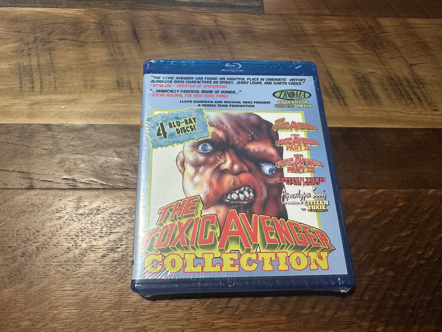 The Toxic Avenger Collection Blu ray-Troma Entertainment-4 Disc Set-NEW