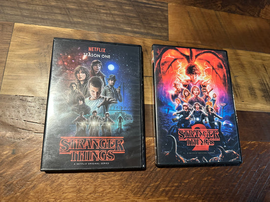 Stranger Things Season One & Two DVD’s-Netflix Classic Series-